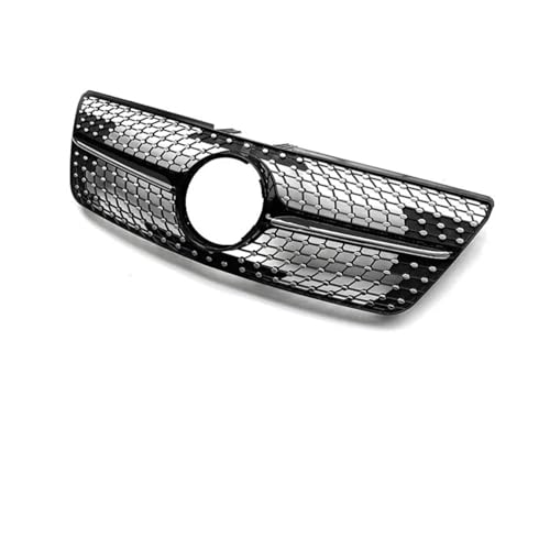 Rejillas Frontales Radiador Para Mercedes Para Benz Clase ML W164 2009-2011 Rejilla Parachoques Delantero Admisión Aire Rejillas Carreras Rejilla Aire Delantera(Negro)