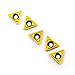 OSCARBIDE Carbide Turning Inserts TCMT090204 TCMT1.8(1.5), TCMT Insert CNC Lathe Inserts for Lathe Turning Tool Holder Replacement Insert, 5 Pieces