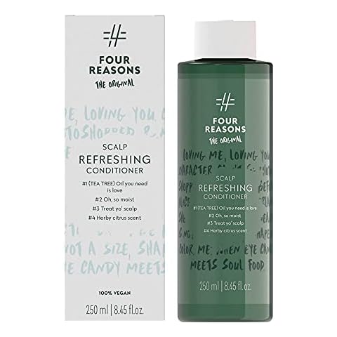 Four Reasons Original Scalp Refreshing Conditioner- Moisturizing & Nourishing Anti-Itch Conditioner with Tea Tree Oil for Flaky, Oily Scalp and Oily Dandruff, Cooling Conditioner- 8.45 fl.oz Cover