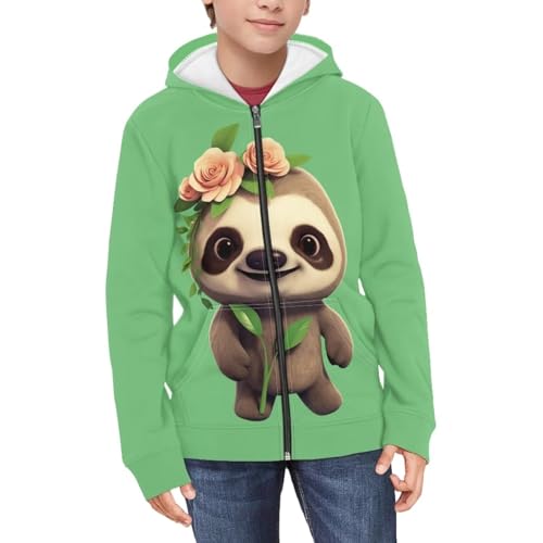 Zip Up Hoodies for Boys Girls Long Sleeve Pullover Sweatshirt with Pocket Causal Outfit3