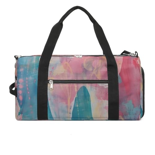 Tooth Shapes with Rainbow Tie DyeStylish Gym Bag for Everyday WearOne Size