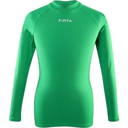 [フィンタ] サッカー フットサル メンズ 大人用 ハイネック インナーシャツ FTW7027 (3100) グリーン Sサイズ