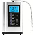 Alkaline Water Ionizer Machine, 5 Titanium Plates, Water Machine PH 3.5-10.5 for Alkaline & Acidic Water, Up to -500mV ORP, 7 Water Settings, 8,000L Filter, Auto-Cleaning, Intelligent Voice Silver