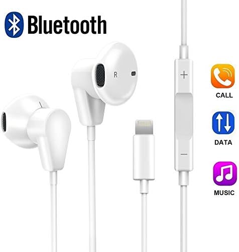 XS Earbuds with Microphone and Volume Control, Bluetooth Headphones Noise Canceling, XS Max Earphones with Mic Compatible with iPhone 7/7 Plus/iPhone 8/8 Plus/iPhone X/XR/XS Max