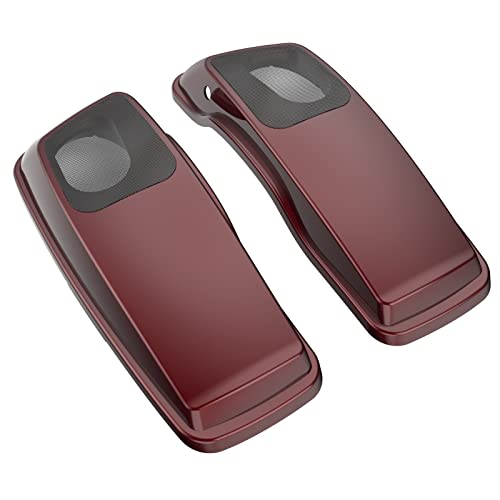 Tapas para altavoces de alforjas 6x9, rejillas y cubiertas de audio para Harley Touring, Road King, Street Electra Glide (2014-2023), Rojo Místico Sunglo miniatura 5