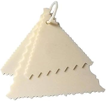 Dees Bake Tools Plastic Cake Decorating Comb Set Icing Scraper Textured Baking Tool Baking Comb (Plastic Pack of 3)