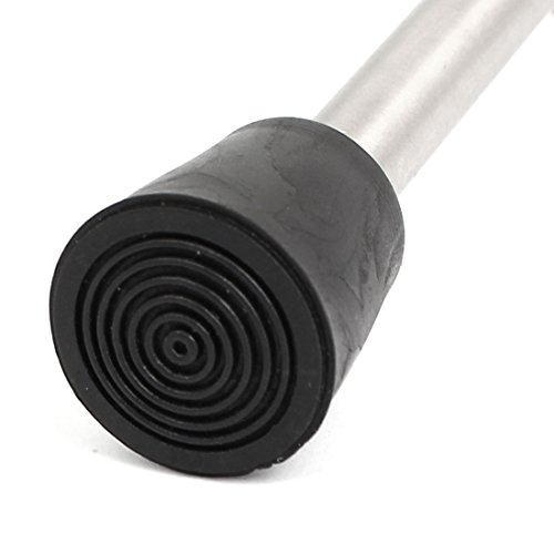 Tope de puerta montado en el piso de 120 mm en tono plateado 4