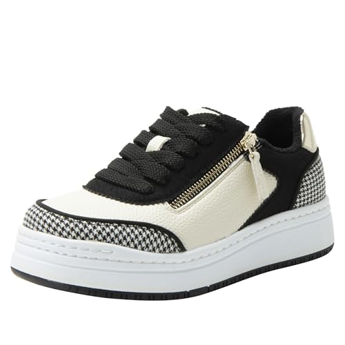 Alegria Women's Averie Zipper Platform Tennis Shoes