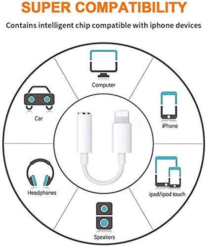 [Apple MFi Certified] iPhone Headphone Adapter,3-Pack Lightning to 3.5 mm Headphones/ Earbuds/Earphones Jack Adapter Cord Dongle Aux Cable Converter Accessories Compatible with iPhone 11/Xs/XR/X/8/7 - Thumbnail 5