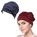 Produktbild WETOO Damen Blume Muslim Turban Chemo Krebs Cap Kopftuch Kopfbedeckung