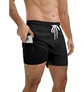 YnimioAOX Lot De 2 Shorts De Bain Pour Homme à Séchage Rapide Avec