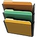 Deflecto Office DocuPocket DEF73602RT, Wall File Organizer, Stackable, Letter Size, Smoke, Set of 3, 13