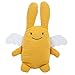 Trousselier - Peluche musical – Lapin d'ange – Berceuse musicale W.A Mozart – 24 cm de altura – Tissu en lin – Chic moderne – Cadeau de naissance idéal – Lavable en máquina – Curry Couleur – 2 piezas