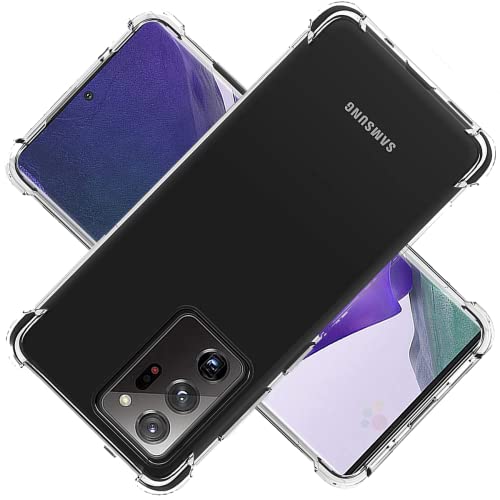 Samsung Galaxy Note20 Ultra 5G ケース 対応 Note20Ultra5G カバー TPU 保護ケース カバー背面 ンプロテクター シェル クバー クリア ソフト 透明シェル ンプロテクター ​シェル【耐衝撃 エアバッグ 滑り止め すり傷防止 薄型 軽量 シェル スリム 携帯便利】の商品画像（Amazon）