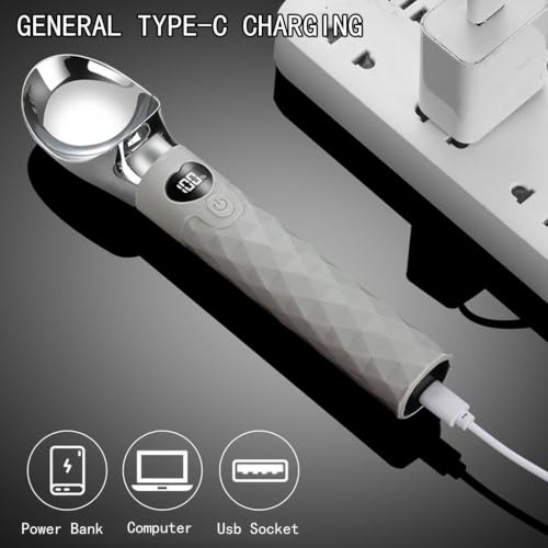 Cuchara medidora con pantalla LED portátil para control de porciones de comida 7