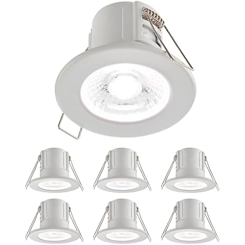 Matt White Slimline Fire Rated Downlights Cover