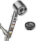 Filtered Shower Head with Handheld, High Pressure Water Flow and Multiple Spray Modes Shower Head with Filter, Power Wash for Hard Water,...
