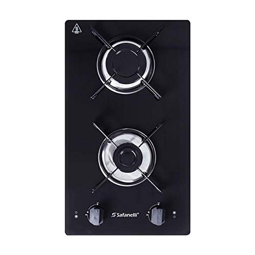 FOGAO COOKTOP 2Q PRETO SEMPLICE SAFANELLI