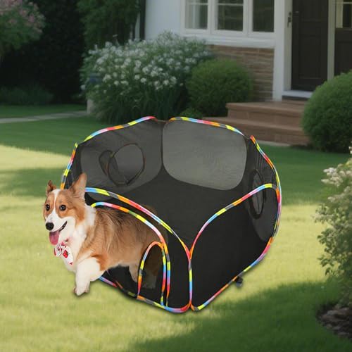 Para Gatos Exterior - Cercado Com Tela Respirável Para Jardim - Ambiente Amplo Para Exercícios Segur