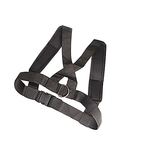 Garneck Arnés De Entrenamiento Ajustable para Correa De Fitness con Resistentes para Ejercicio y Entrenamiento De Resistencia Negro
