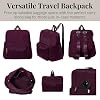 Baggallini Women's Carryall Packable Backpack, Mulberry
