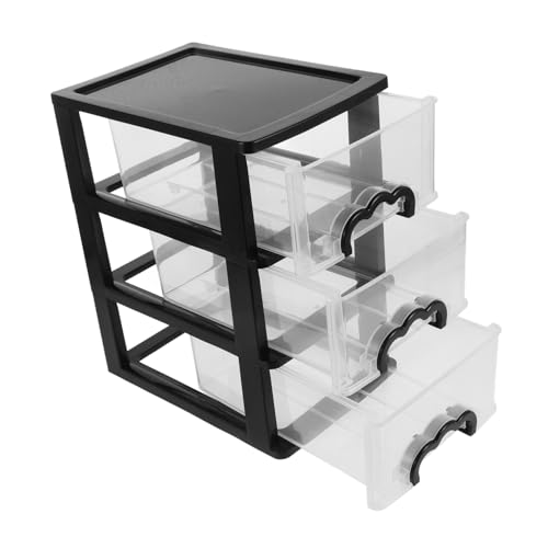 Caja De Almacenamiento Del Cajón Cajoneras Organizador De Escritorio Con Cajones Recipiente De Plástico Con Cajones Cajón De Escritorio De Plástico Negro El Plastico