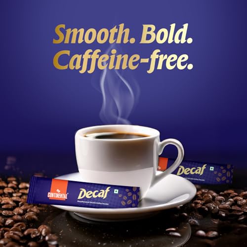Image of Continental Decaf | Instant Decaffeinated Coffee - 2gm x 25 Sachets | 50gm | Premium Freeze Dried Coffee | Rich & Smooth Flavor | No Caffeine - Pure Taste