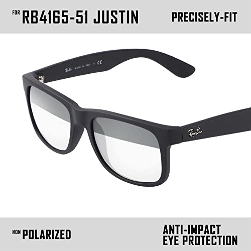 Image of Polarized Replacement Lenses for Ray-Ban Justin RB4165 Sunglass