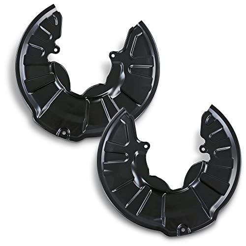 BESTPRICE 2x Ankerblech vorne links & rechts Spritzbelch Deckblech für Bremsscheibe Kompatibel mit SMART FORTWO Cabrio (451), FORTWO Coupe (451)