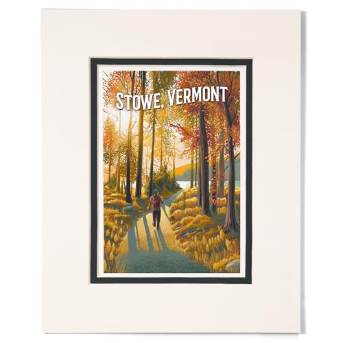 Lantern Press 8x10 Inch Matted Art Print Wall Decor, Stowe,