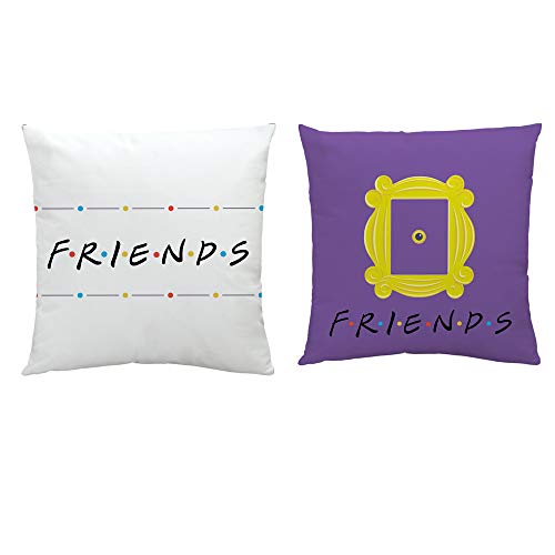 Friends Pillow Case Peephole Yellow Door Frame Pillow Case Set of 2 1818