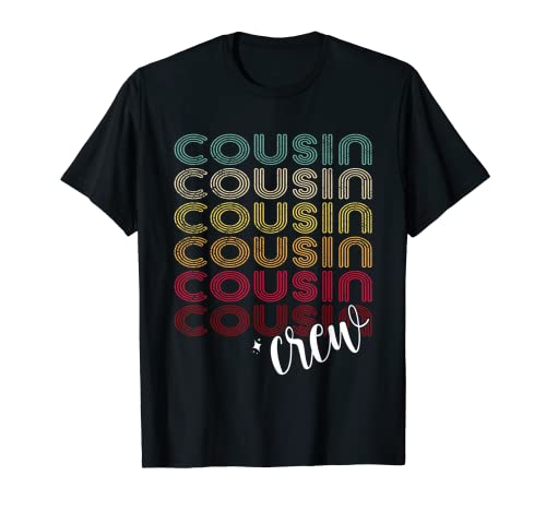 Funny Cousin crew Retro Family Matching Vacation Weekend T-Shirt