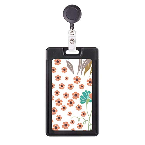 GreenOrange étui rétractable pour badge à motif fleurs au bureau