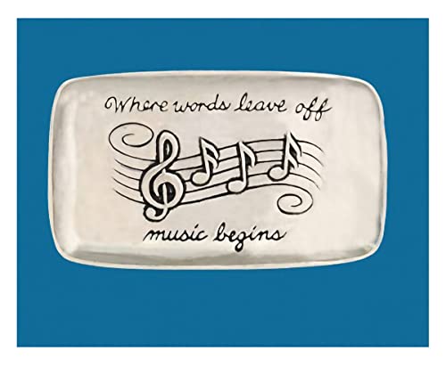 Clef Music Pewter Jewelry Tray