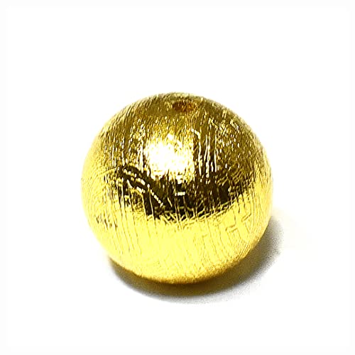 ギベオン隕石 ビーズ ゴールド ６ｍｍ １粒売り