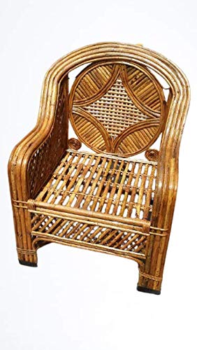 HM SERVICES Cane Bamboo Chair for Living Room, Balcony, Garden-image-3
