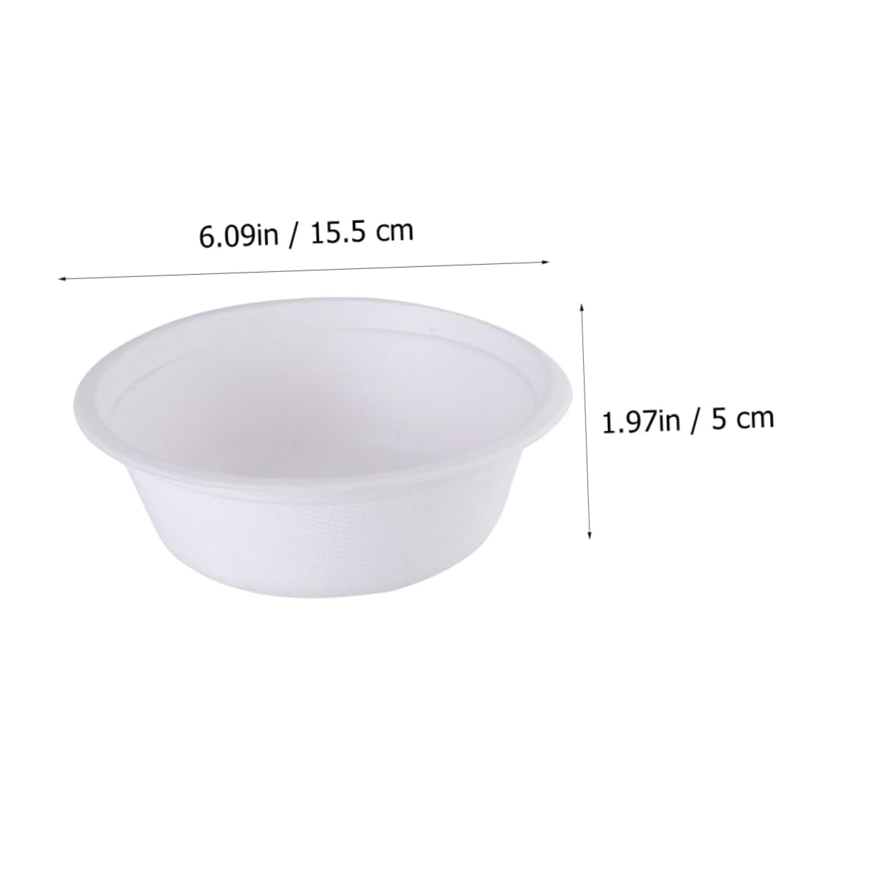 Beaupretty 50piezas Platos y Cuencos De Papel Desechables Cuencos De Pulpa Multiusos Para Restaurante Vajilla Para Dibujar Mano