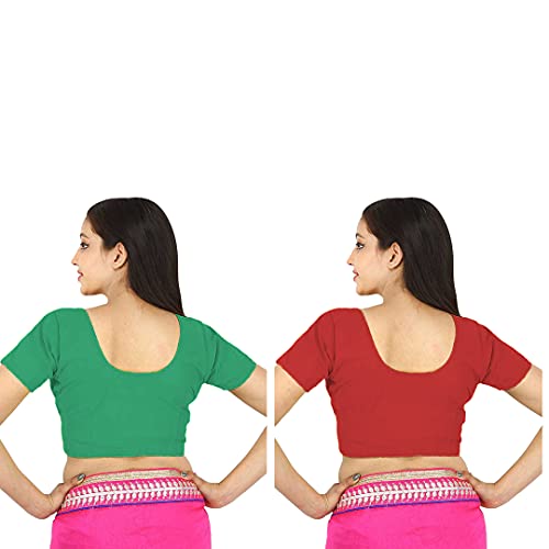 Image of Namita Women's Rubia Cotton Solid Half Sleeve Blouse