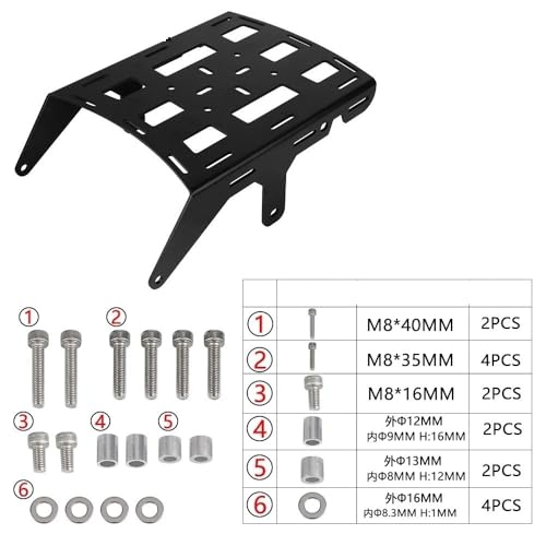 Support de bagage arrière pour Suzuki DR650 de 1990 à 2023