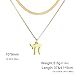 LIKGREAT Hebrew Chai Necklace Jewish Life Symbol Necklace Jewish Religious Blessing Amulet Jewellery Israel Hanukkah (style2 Gold)