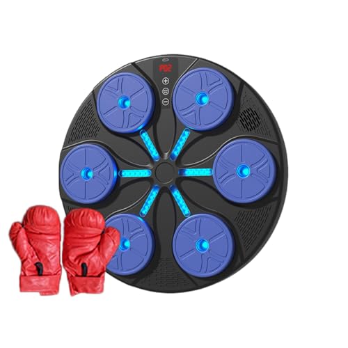 Máquina de boxeo musical, máquina de boxeo de música inteligente, máquina de boxeo musical montada en la pared, entrenador de boxeo musical inteligente | Objetivo de boxeo musical para el hogar