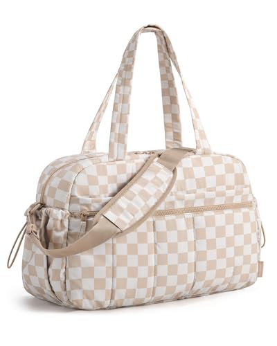 BAGSMART Sporttasche Damen, Reisetasche 24l Weekender Wasserabweisend Travel Bag HandgepäCk Gym Bag Kliniktasche Geburt Krankenhaustasche Mit PVC Nasse Tasche FüR Fitness, Schwim, Sauna