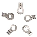 SHINYPASING Hebillas de Conexión para Etiquetas 2.4 Mm, 125 Piezas Juego de Cierres a Presión de Cadena de Cuentas de Hierro, Accesorio DIY para Fijación y Etiquetado en Tiendas y