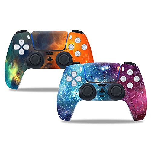 UUShop Aufkleber für Playstation 5 Galaxy Nebula, PS5 Controller, 2 Stück