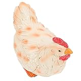 Statue d'animal en résine - convient à la maison, au jardin, à la cour, au bureau ou comme fantastique pour vos amis et votre famille, etc., figurine de poulet de ferme