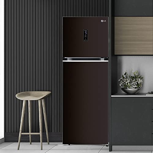 Image of LG 360 L 3 Star Frost-Free Smart Inverter Wi-Fi Double Door Refrigerator Appliance (GL-T382VRSX, Russet Sheen, Convertible & Door Cooling+, 2022 Model)