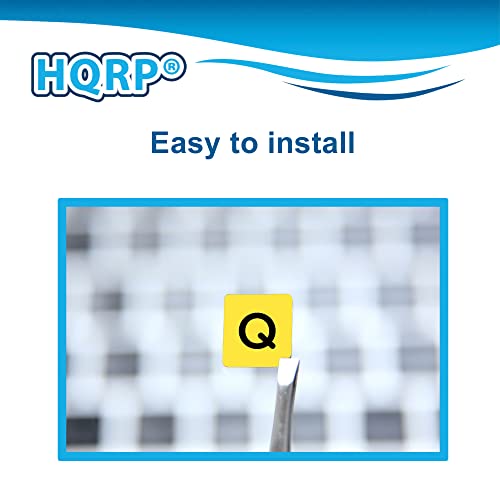 Pegatinas teclado laminadas HQRP negro/amarillo miniatura 5