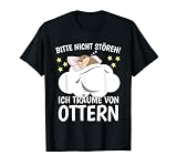 Bitte nicht stören Seeotter Schlafshirt Schlafoberteil Otter T-Shirt