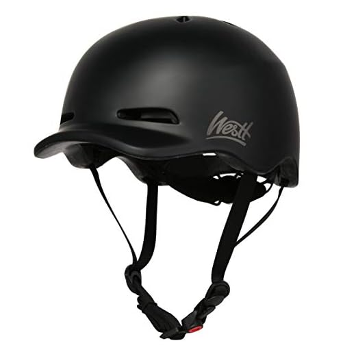 Westt Urban - Casco da bici per adulti retroilluminazione a LED, ciclismo multisportivo, bici, mountain bike, skateboard, pattini a rotelle regolabile per uomini e donne