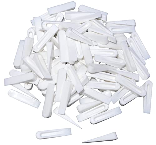 AERZETIX - C54964 - Juego de 100 cuñas/esquinas/talones para nivelación azulejos y loza 26mm - baño/cocina/salón/terraza/WC - en plástico